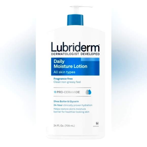 Lubriderm Other - Lubriderm Unscented Daily Moisture Lotion + Pro-Ceramide, 24 fl. oz